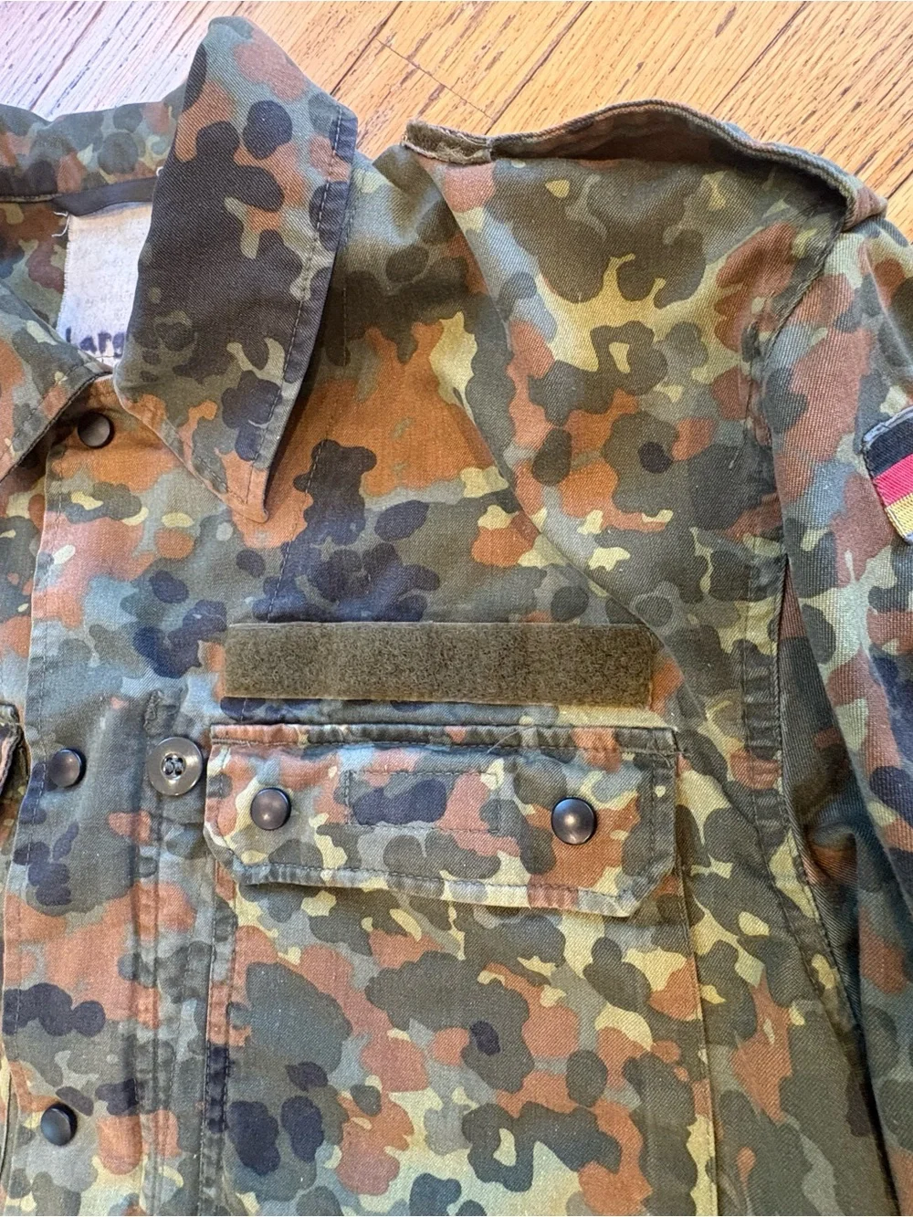 Vintage German Bundeswher Flecktarn Field shirt